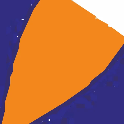 Rocket badge saved as JPG (quality 70) traced by ImageTracer.js, zoomed in
