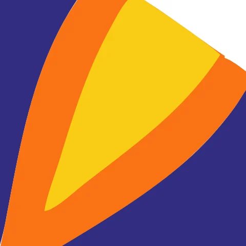 Rocket badge saved as JPG (quality 70) traced by Vectorizely, zoomed in
