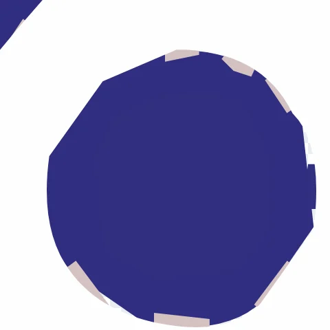 Rocket badge at 160 px traced by ImageTracer.js, zoomed in