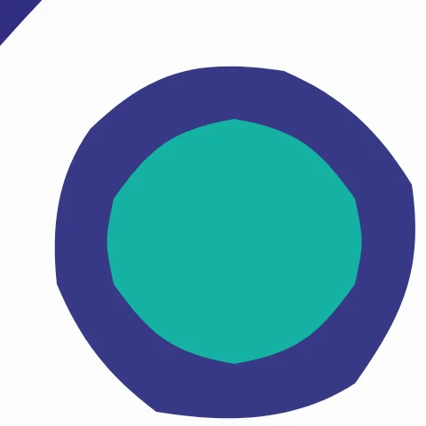 Rocket badge at 160 px traced by VTracer, zoomed in
