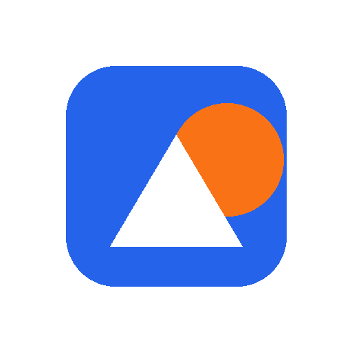 A logo stored as a raster PNG, which blurs and pixelates as it is enlarged